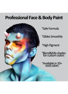 Mysense Pastel Purple Face Body Paintwater Based Washable Face Paintnontoxic Cream Body Paint For Adults And Childrenpurple Face Painting For Halloween Sfx Ursula Cosplay Makeup0.6Oz  - Image 3