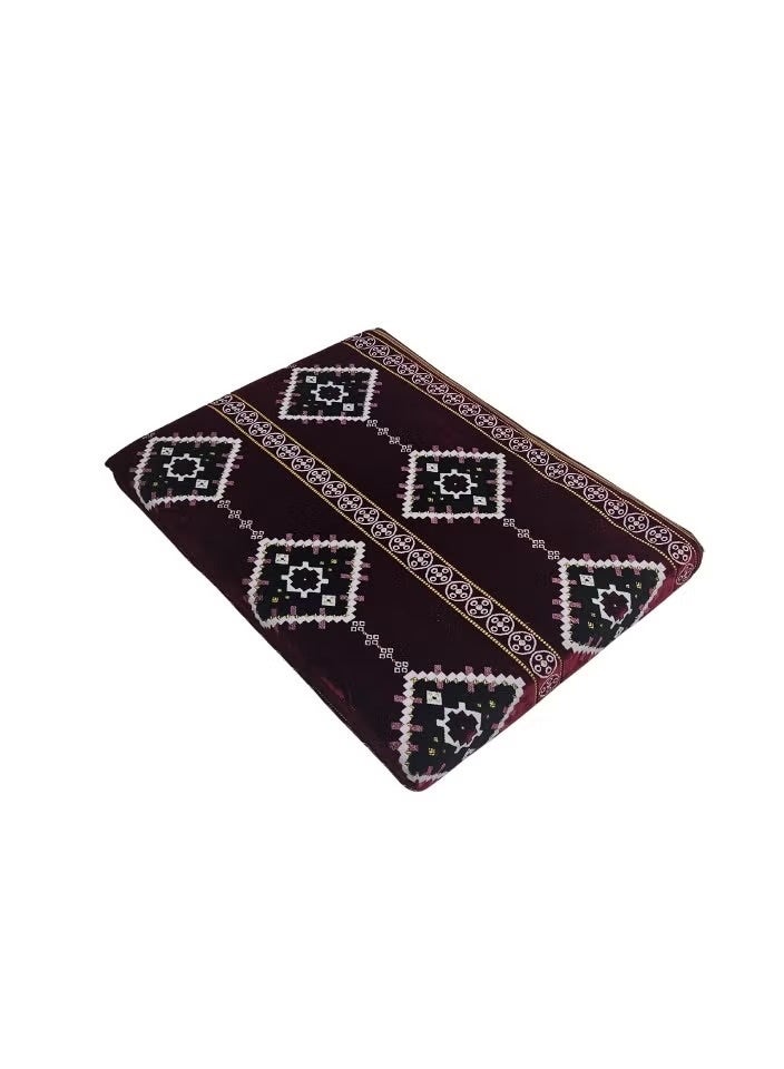 UNIKSAR Luxury 4-in-1 Arabic Majlis Floor Seating Set – Traditional Najdi Design – Soft Velvet Fabric – Indoor/Outdoor Floor Sofa Set – Mattress + Backrest + Armrest + Pillow - Image 4