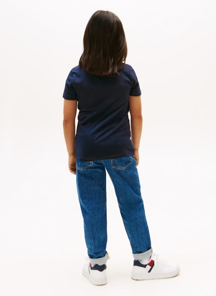 تومي هيلفيغر تيشيرت برسومات للأطفال بياقة دائرية - Image 2