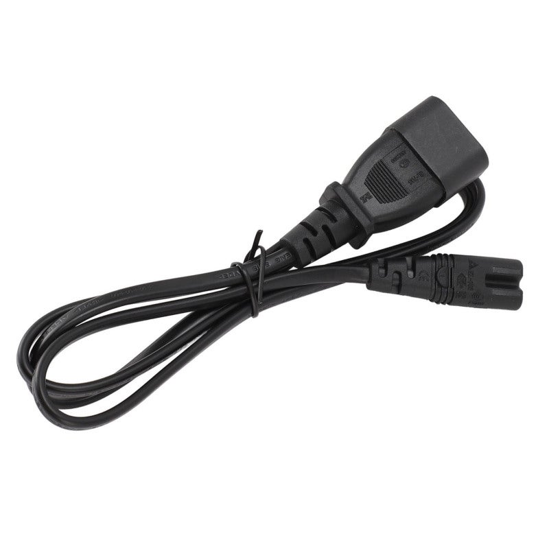 IEC320 C14 to C7 Power Cord 1M 10A 2500W - Adapter Cable for Laptop Monitor Printer - Male to Female Cable for Home Office - Image 3