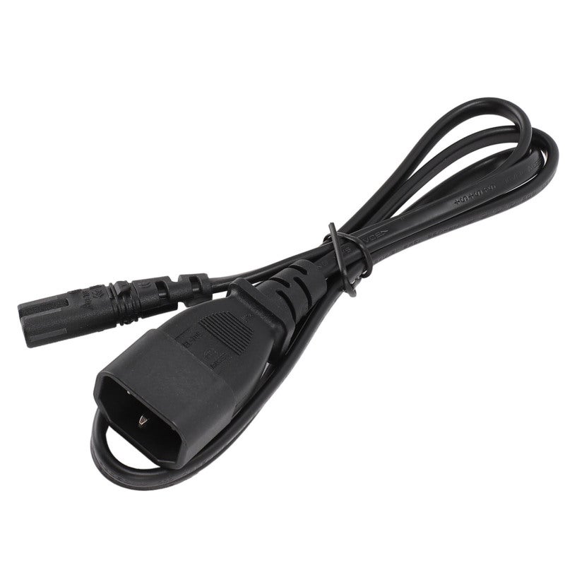 IEC320 C14 to C7 Power Cord 1M 10A 2500W - Adapter Cable for Laptop Monitor Printer - Male to Female Cable for Home Office - Image 1