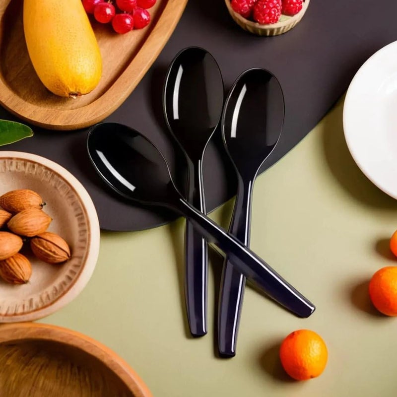 Kaya Elegant Plastic Serving Spoons (Pack of 5) - Durable & Stylish Design  Perfect for Catering  Parties & Kitchen Essentials - Image 5