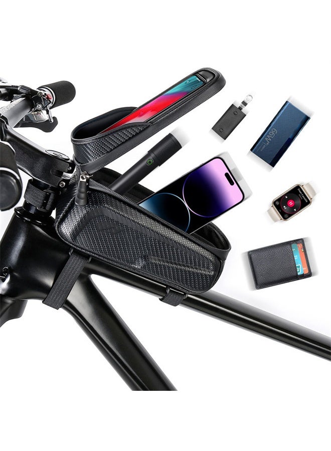حقيبة الهاتف الدراجة, حقيبة الدراجة مقاومة للماء, حقيبة الدراجة شل مع غطاء المطر - Image 2