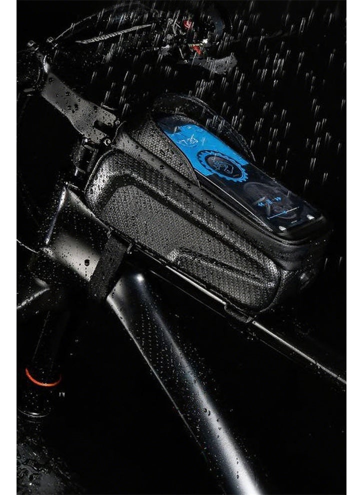 حقيبة الهاتف الدراجة, حقيبة الدراجة مقاومة للماء, حقيبة الدراجة شل مع غطاء المطر - Image 5