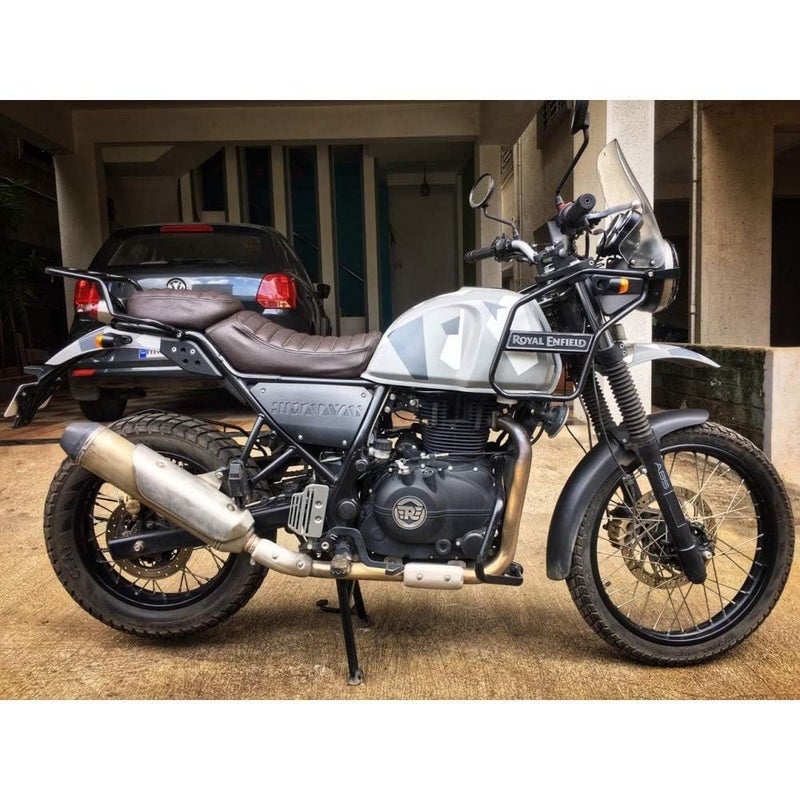 NitroRider Seat Cover Retro Look with Cushioned Compatible with RE Himalayan (Coffee Colour) - Image 2