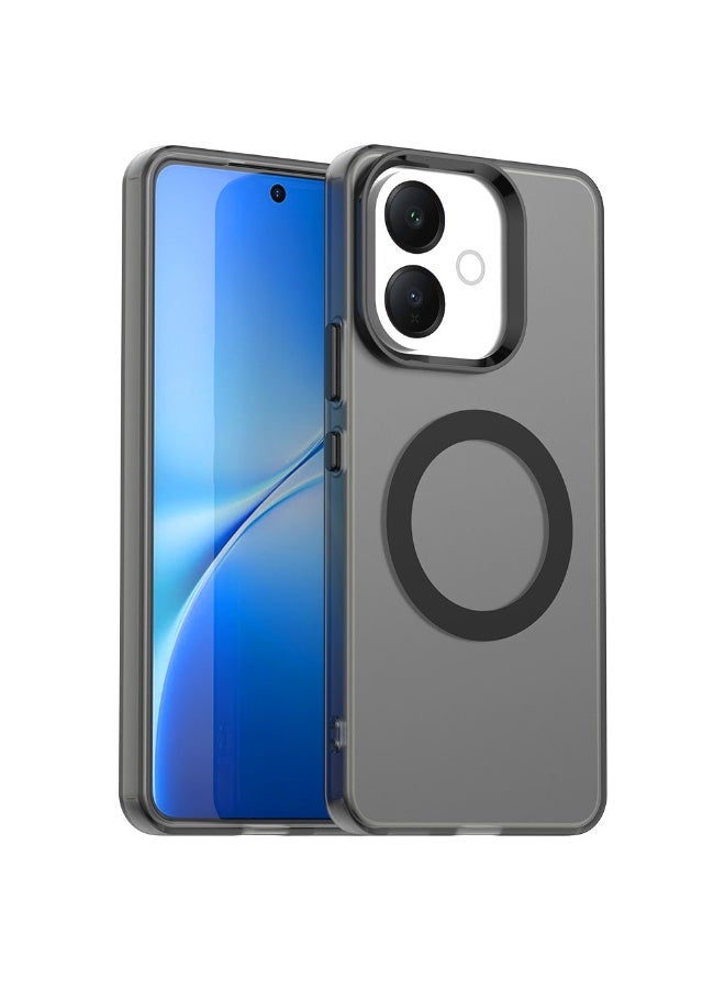 تي ام جراب ألترا شيلد لـ  Vivo V60 Lite  مضاد للصدمات | جراب حماية نحيف ومقاوم للبصمات مع ماج سيف و حماية الكاميرا - أسود - Image 1