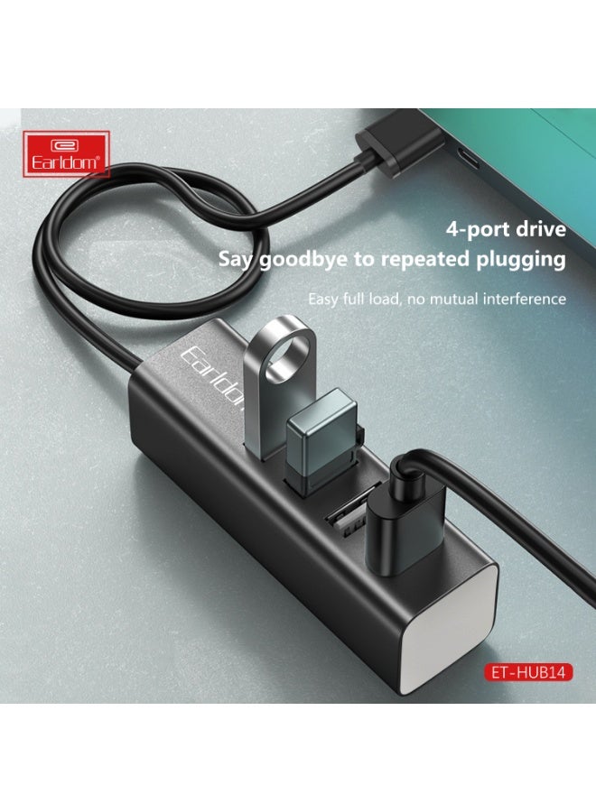 Earldom ET-HUB14 USB Hub 4 Ports Cable 39 cm Data Transfer Speed Up to 5Gbps - Image 5