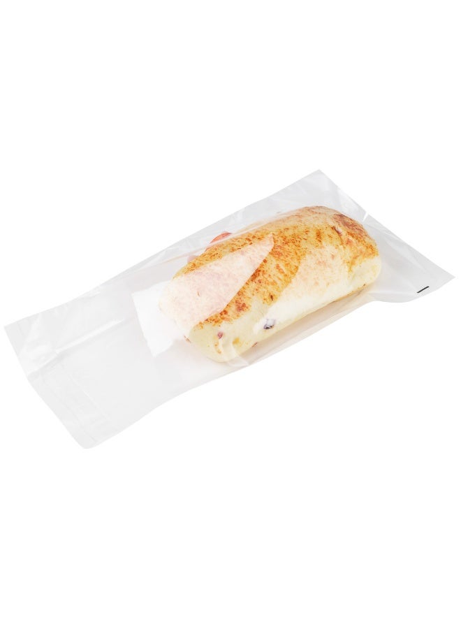 Restaurantware 9 x 6 Inch Treat Bags, 100 Microwavable Cookie Bags - Lip And Tape Design, Heat-Resistant, Clear Plastic Resealable Bakery Bags, Grease-Resistant, For Candy, Nuts, And Party Favors - Image 2