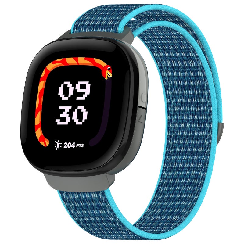 إيروريكس سوار ساعة Fitbit Ace Lte المصنوع من النايلون (أزرق داكن) - Image 1