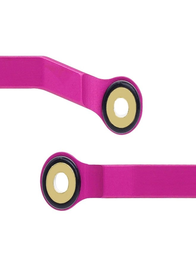 DJX 10PCS Aluminum High Clearance Links Set Front and Rear Link with Steering Link for Redcat Ascent-32 1/32 Scale RC Rock Crawler Car Upgrades Parts (Pink) - Image 3