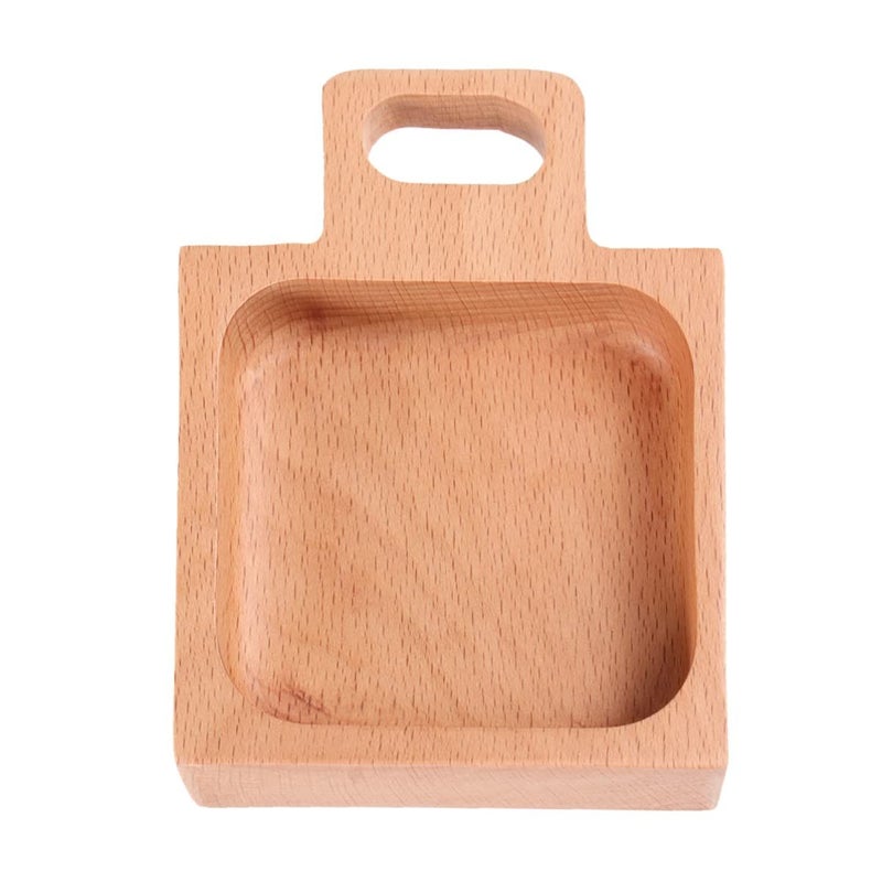 2 Pcs Beech Snack Sauce Wooden Serving Bowls for Entertaining Size 2 - Image 5