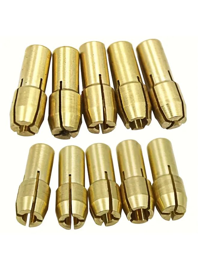 2pc Silver Copper Nut 10pc Copper Core Heavy Duty Electric Drill Chuck Metal Construction Multi Functional For Grinding Polishing - Image 3