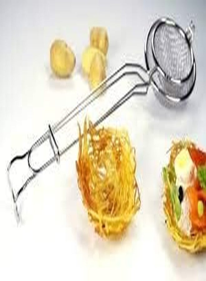 Damurhu Stainless Steel Nest Basket Set of-1PCS, (Dia ; Height -15 cm, Lenth-12 cm, Width -13 Cm) - Image 2