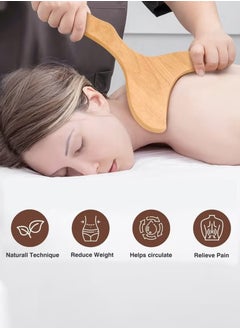 Jourvent 7-in-1 Wood Therapy Massage Tools Massager Wooden Massager for Body Shaping Massage Tool Set Wood Therapy Tools for Relieving Muscle Pain Body Lymphatic Drainage Massager  - Image 5