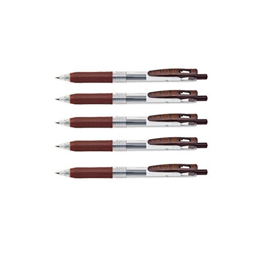 Zebra Technologies Zebra Sarasa Clip 0.5mm Brown ballpoint pen 5 pcs - Image 1