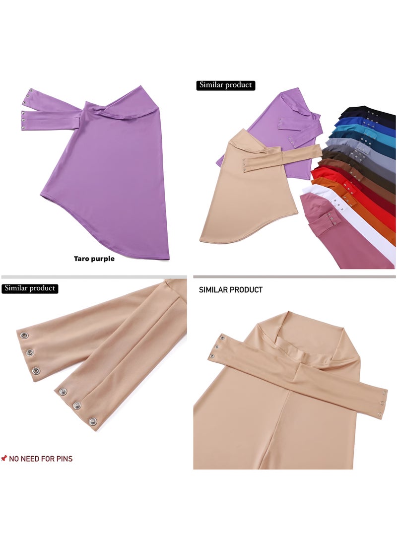 Ringfinity - Elegant Instant Hijab for Women - Breathable Full Coverage Headscarf with Adjustable Drawstring & Non-Slip Snap Closure - Lightweight Polyester Scarf for UAE Heat, Ramadan, Workouts, or Special Occasions - Image 1