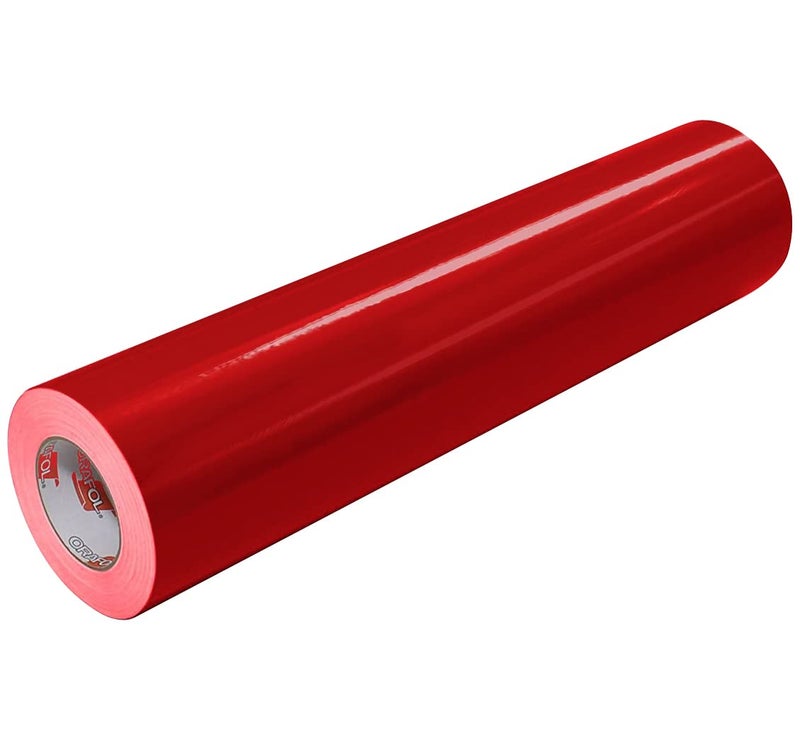 ORACAL Gloss Dark Red 030 Permanent Vinyl Film 651 Adhesive 12 x 6ft for Craft Cutters Sign Making
