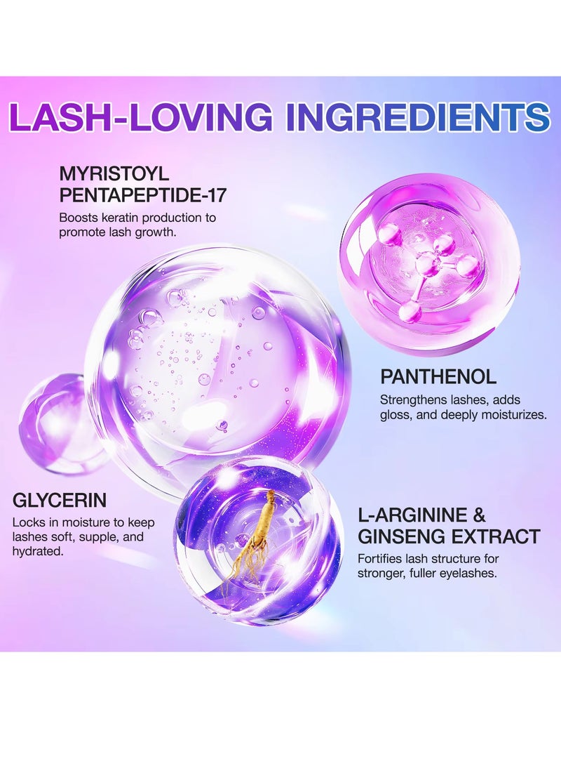 IKZEE Eyelash Serum Rapid Eyelash Growth Serum Lash Serum for Eyelash Growth Lash Growth Serum for Stronger Healthier Fuller Longer Lashes and Brows Lash and Brow Growth Serum - Image 2