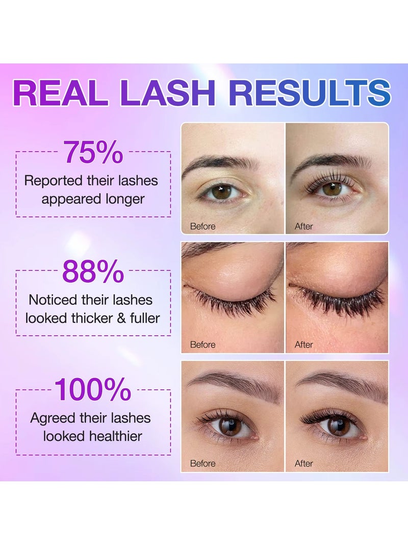 IKZEE Eyelash Serum Rapid Eyelash Growth Serum Lash Serum for Eyelash Growth Lash Growth Serum for Stronger Healthier Fuller Longer Lashes and Brows Lash and Brow Growth Serum - Image 3