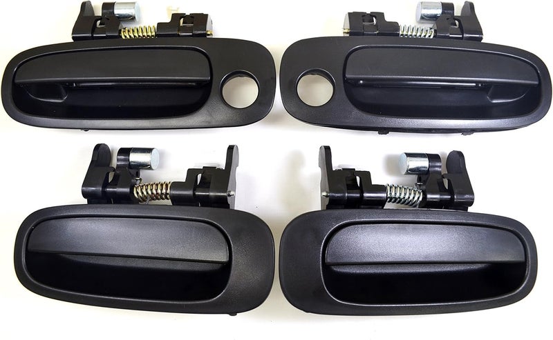 PT Auto Warehouse TO-3199A-QP - Textured Black Exterior Door Handle Set for Front and Rear - Image 1
