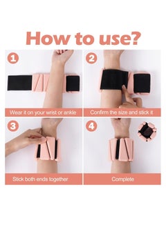 Cool Baby Style COOLBABY Wrist and Ankle Weights Adjustable Unisex 1 Pair Total Weight 2 lbs Wearable Ankle and Wrist Weights Strength Trainer for Yoga, Walking, Pilates, Hiking, Aerobics  - Image 3