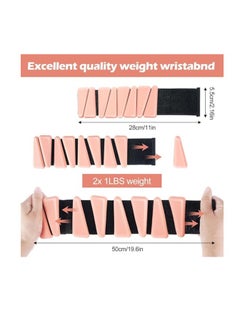 Cool Baby Style COOLBABY Wrist and Ankle Weights Adjustable Unisex 1 Pair Total Weight 2 lbs Wearable Ankle and Wrist Weights Strength Trainer for Yoga, Walking, Pilates, Hiking, Aerobics  - Image 5