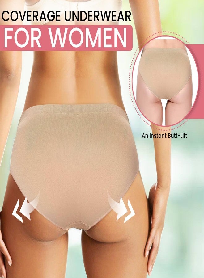 Zenmarkt Premium Dance Briefs for Girls and Women - Mid-Waist Ballet Underwear - Performance Briefs for Youth and Adults (Adult S/M) Beige - Image 4