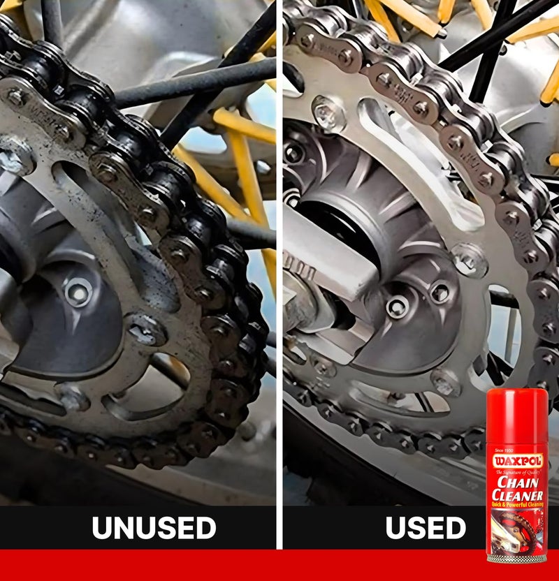 Waxpol Chain Cleaner Spray for Bikes 150ml | Long-Lasting Lubrication | Anti-Rust & Corrosion Protection | High Performance in All Weather | For All Motorcycle Chain Types - Image 5