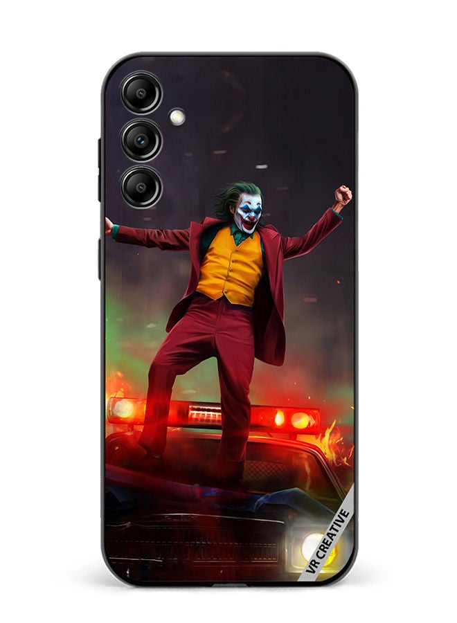 VR CREATIVE Protective Case Cover For Samsung Galaxy A14 5G/A14 Joker Over A Car With His Evil Laugh Design Multicolour - Image 1