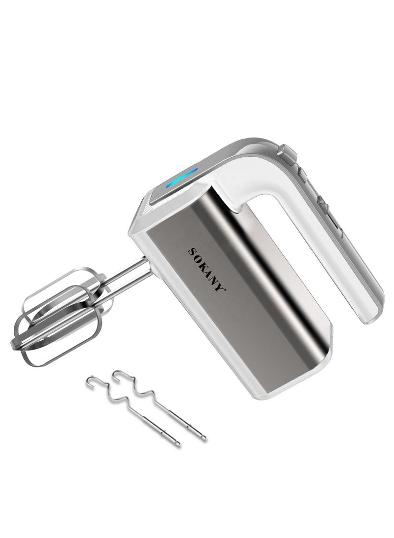 sokany CX-6651W Hand Mixer Electric Handmixer 800W Electric Whisk 5 Speed with Turbo Handheld Mixer - Image 1