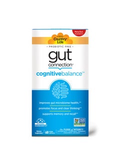 Country Life Gut Connection Cognitive Balance 60 Vegan Capsules Certified Gluten Free Certified Vegan Nongmo Verified  - Image 4