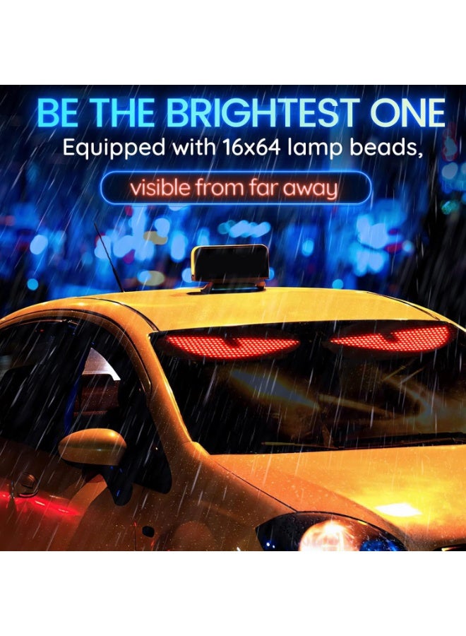 KISSUN Flexible LED Matrix Panel -14.6 "x3.6", 5V USB RGB Digital Signage, Bluetooth APP Control, DIY Programmable Rolling Signage, Suitable for Cars, Stores, Bars, Parties, Festivals - Image 3