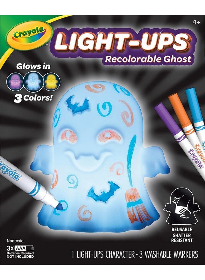 Crayola Light-Ups - Ghost, Light Up Toy Ghost, Reusable Coloring Halloween Toy, Cute Halloween Ghost Decor, Glow in The Dark - Image 1