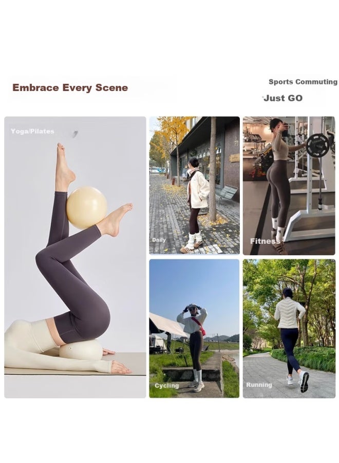 Never Me Women's Yoga Pants Sports Fitness Shark Leggings Running Summer Naked Sensation High Waist Tight-fitting Outerwear Pilates Training Suit - Image 4