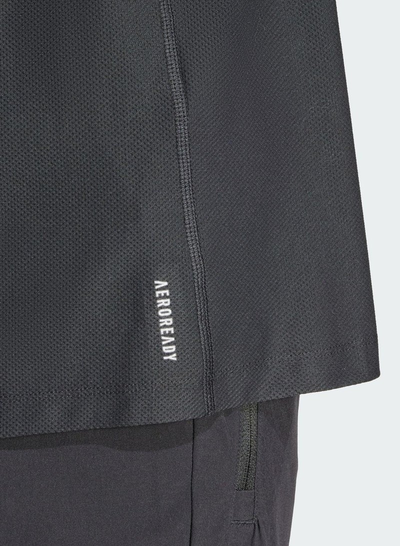 اديداس تيشيرتات جري أو تي آر بي تي أسود للرجال مقاس - Image 4