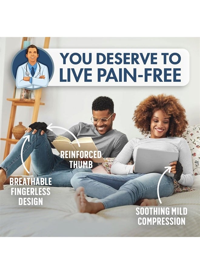 Dr. Frederick's Original - Arthritis Compression Gloves for Women & Men - Ideal for Arthritis Hand Pain Relief, Carpal Tunnel, Reynaud's & Poor Circulation - Medium - Image 1