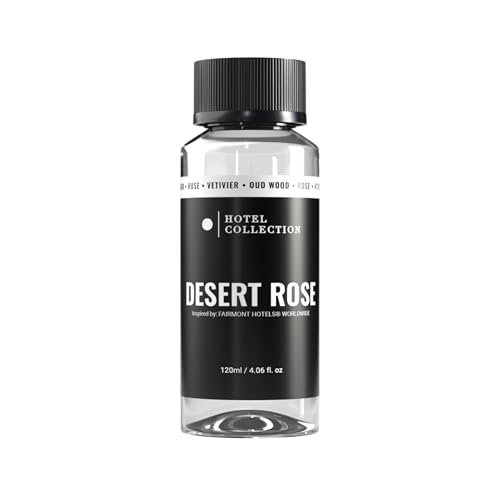 AROMA360 Hotel Collection Diffuser Oil - Desert Rose - Aromatherapy Essential Fragrance Oil - Floral Rose, Sweet Praline, Wood & Vetiver - 120mL 4.1 Fl oz - Image 1