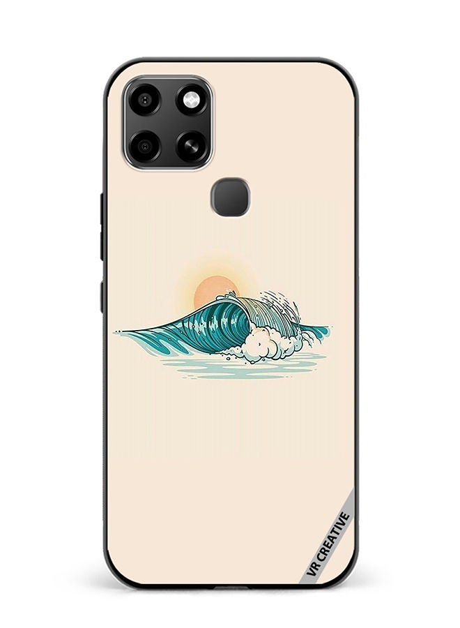 VR CREATIVE Protective Case Cover For Infinix Smart 6 Waves Design Multicolour - Image 1