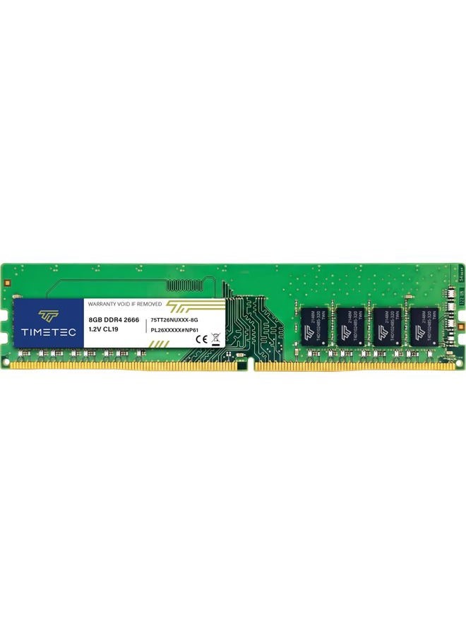 Premium 8GB DDR4 2666MHz (PC4-2666V) PC4-21300 UDIMM Desktop RAM – 288-Pin 1.2V CL19 Non-ECC Unbuffered DIMM Memory Module Upgrade