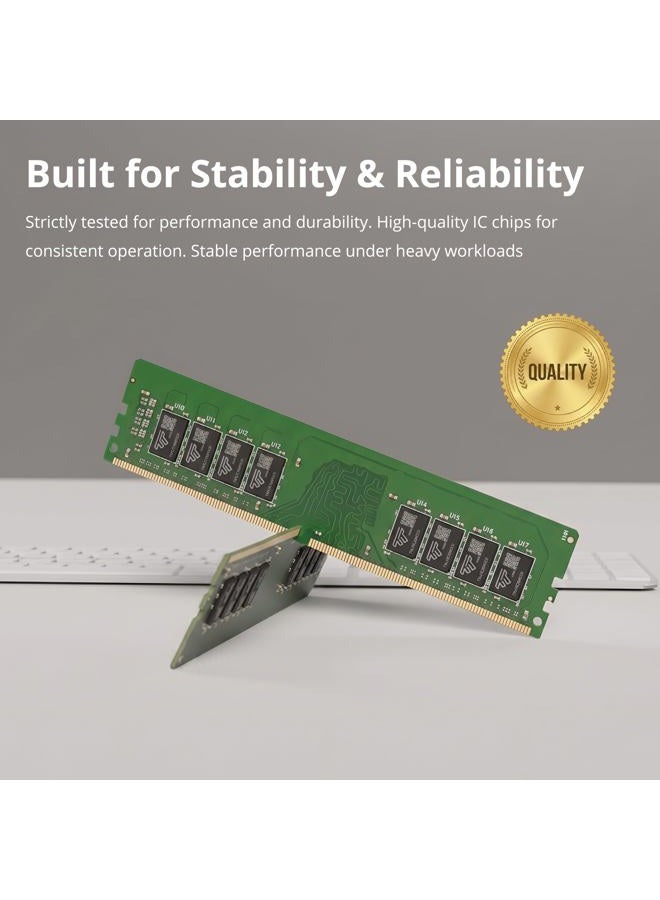 Timetec Premium 8GB DDR4 2666MHz (PC4-2666V) PC4-21300 UDIMM Desktop RAM – 288-Pin 1.2V CL19 Non-ECC Unbuffered DIMM Memory Module Upgrade - Image 4