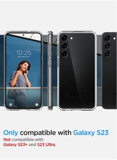 Spigen غطاء حماية فائق الهجين لهاتف سامسونج جالاكسي S23 - شفاف كريستالي  - Image 2