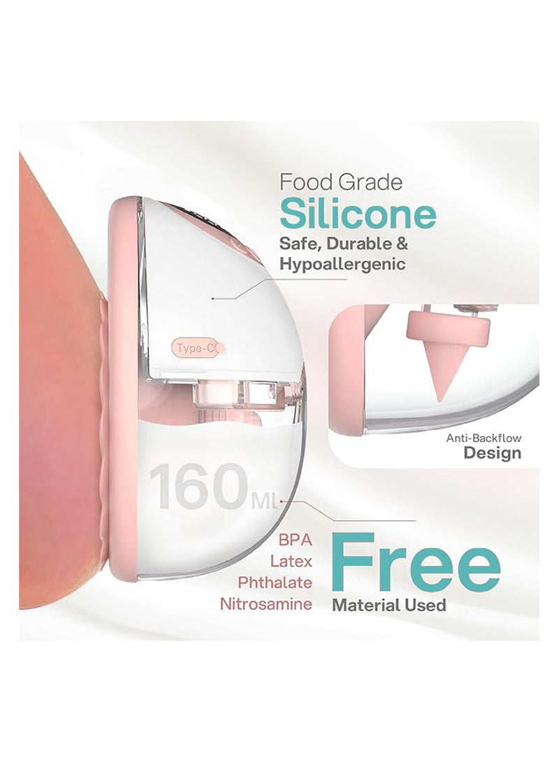 Nurtur Cozi Wearable Pump Hands Free Breast Pump, Single Electric Hands-Free Breast Pumps with 3 Modes, 9 Levels, LCD Display, Memory Function Rechargeable with Massage and Pumping Mode,150ml - Image 3