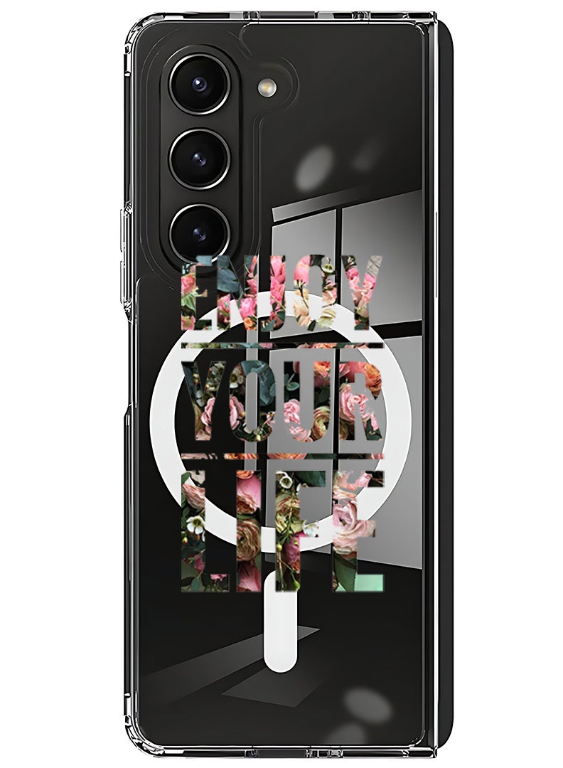 Theodor Magnetic Case for Samsung Galaxy Z Fold 6 Compatible with MagSafe Wireless Charging, Shockproof Phone Bumper Cover Enjoy your rally - Image 1