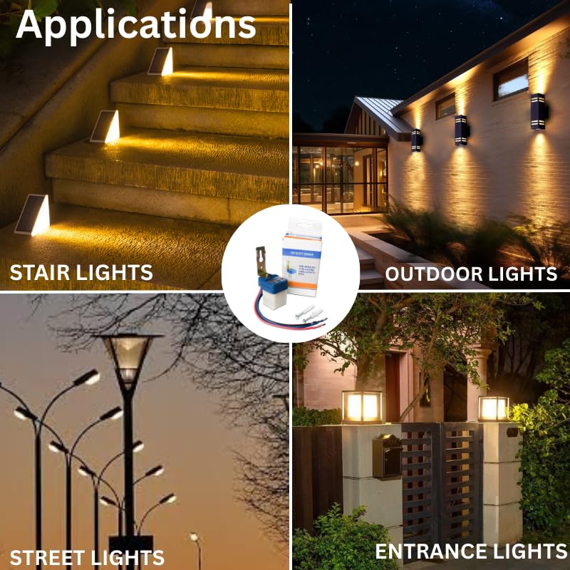 Electronicspices Electronic Spices QS-301 Waterproof 220V Auto Day and Night ON and OFF photocell LDR sensor switch 6A for lighting Pack of 2 - Image 2