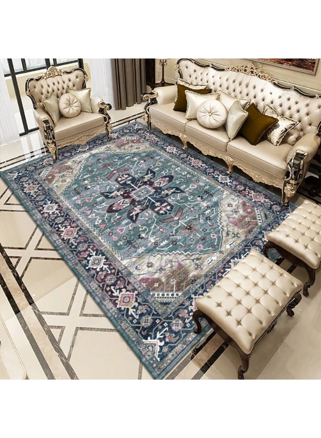 كي واي دي سجادة فيلفت للمساحات الكبيرة، سميكة، قابلة للغسل، كبيرة الحجم، بنمط كرتوني ناعم، مضادة للانزلاق، للسجاد الكبير في غرفة المعيشة وغرفة النوم، مقاس 160*230 سم. - Image 1