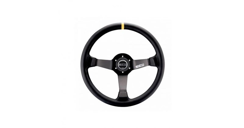 Sparco 015R345MSN Suede Steering Wheel  Black