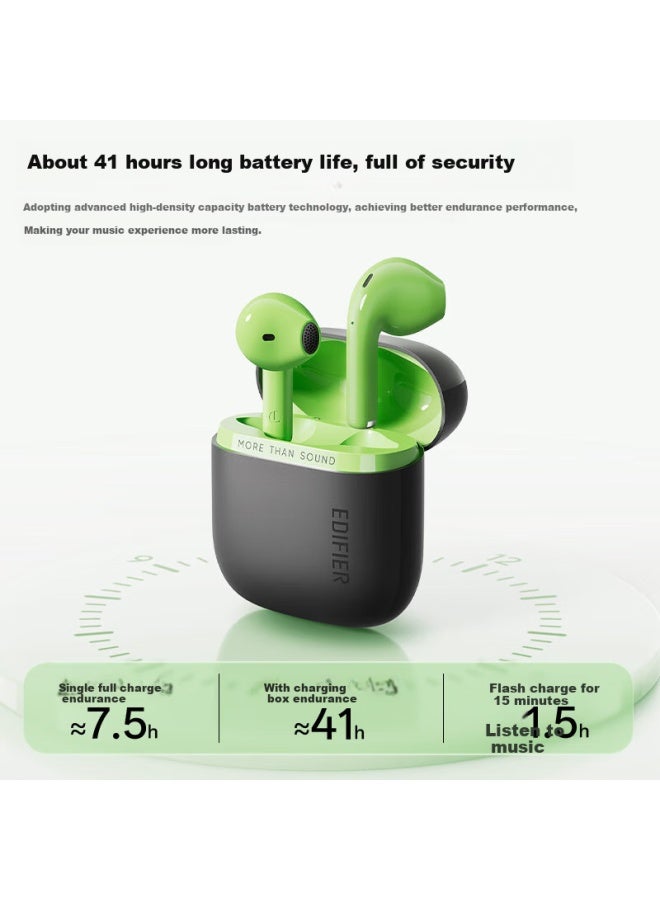 Walker Flower Manbuzhehuazai Zero Air Pro Wireless Bluetooth Earphones, Semi In-ear Design, Bluetooth 6.0, 41-hour Long Battery Life, Coconut Milk White - Image 3