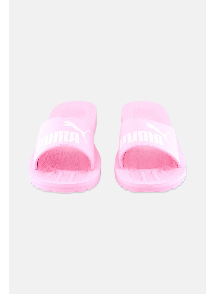 PUMA - Men Purecat Slip On Slides, Pink/White - Image 1