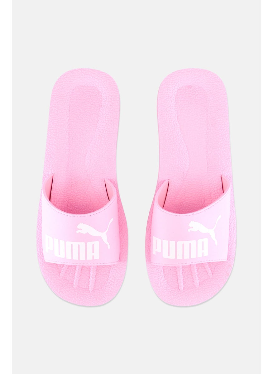 PUMA - Men Purecat Slip On Slides, Pink/White - Image 1