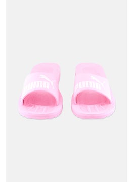 PUMA Men Purecat Slip On Slides, Pink/White  - Image 4